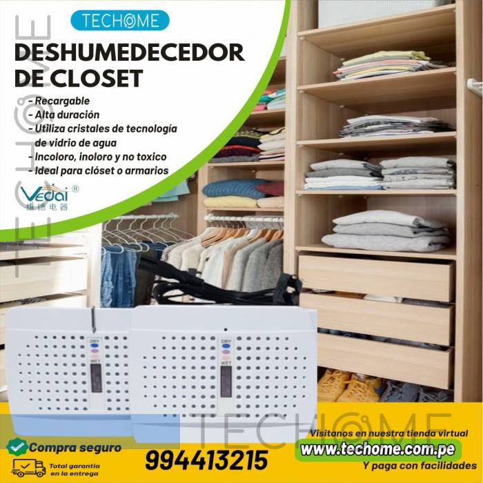 Deshumedecedor de Closet 25W